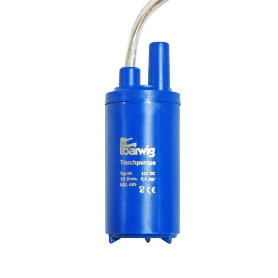 Dompelpomp 10 Liter/Min - 12 Volt -1,8 A - Ø 3,8 cm Barwig