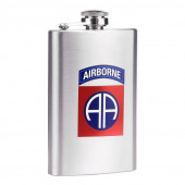 Zakfles 5 ounce/148 ml 82nd Airborne RVS