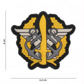 Embleem 3D PVC Corps Mariniers logo geel #13086