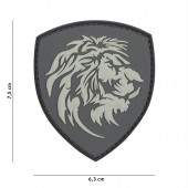 Embleem 3D PVC Nederlandse leeuw grijs #1096