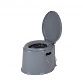 Bo-Camp - Draagbaar toilet - 7 Liter - Grijs