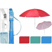 Beach parasol 152 cm met uv 30 + met kapstokje aan de paal