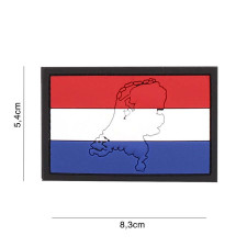 Embleem 3D PVC Nederland met contour #4114