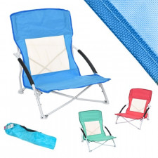 Strandstoel - Campingstoel - vouwstoel -  opvouwbaar rood, groen of blauw