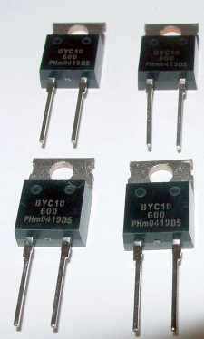 Ultra snelle diode BYC10-600  4 stuks.