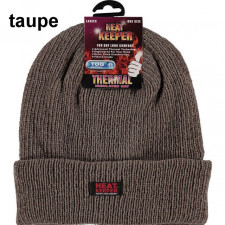 Heat keeper chenille muts taupe