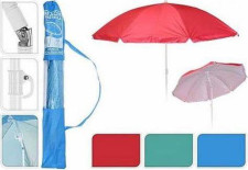 Beach parasol 152 cm met uv 30 + met kapstokje aan de paal