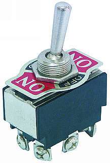 Schakelaar, toggle, 10Amp., ruststand
