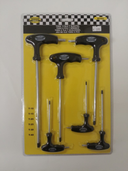 Torx 6 delig T Sleutel set