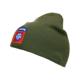 Beanie - muts - 82 Airborne groen