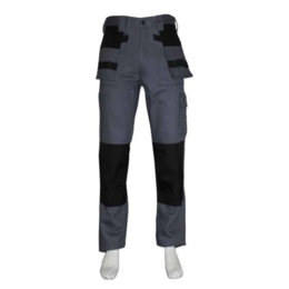 Bestex werkbroek halterzak grijs/zwart