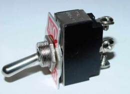 Schakelaar, toggle, 10Amp., 1 x om