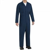 Knoopoverall katoen navy