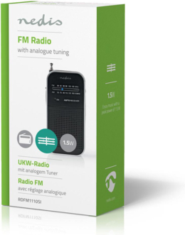 Nedis portable AM/FM-radio 1,5W