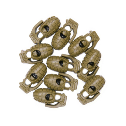 Cord stopper handgranaat set 10 st.