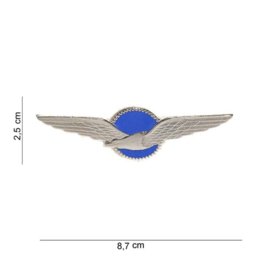 Embleem metaal KLU blauw 114951 #6091