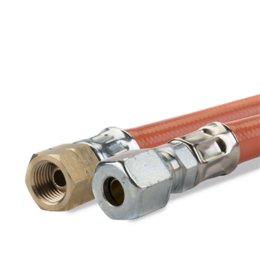 Gasslang 1 meter 1/4 inch links snelkoppeling 8mm 2025