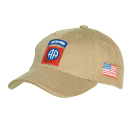 Baseball cap 82nd Airborne khaki