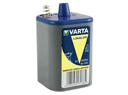 VARTA LongLife 6V Blokbatterij met veren