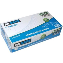 M-Safe vinyl handschoenen licht gepoederd