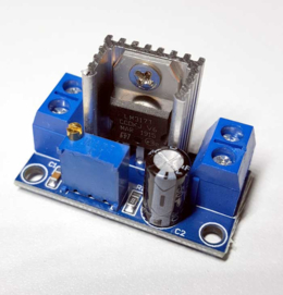 Spanningregel printje met de LM317