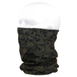 Tactical wrap kol sjaal met skull (Coolmax) groen