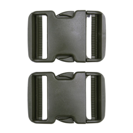 Tactical spare buckle of steek gesp 50mm set 2 st. groen