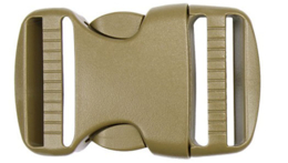 Tactical spare buckle steek gesp 38mm met glider khaki