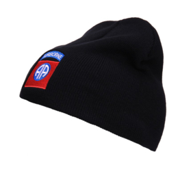 Beanie - muts - 82nd Airborne zwart