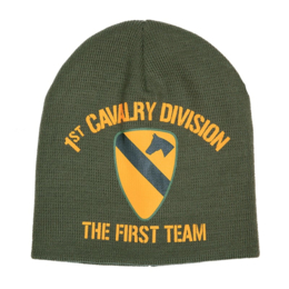 Beanie - muts - 1st. Cavalry Division groen