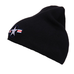 Beanie - muts - WWII zwart