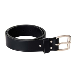 Leren riem met gesp zwart