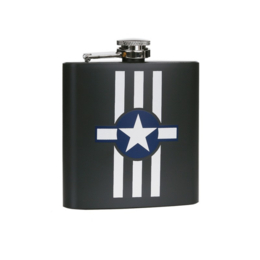 Zakfles 6 ounce/170 ml USAF Invasion Stripes