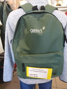 Rugtas gelert groen 20 liter