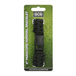 BCB Paracord 9 inch (22,86 cm) zwart CM073B