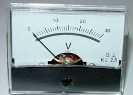 Paneelmeter 0-30V 60x46