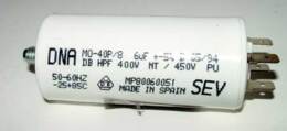 Aanloop condensator 6uF-450 volt