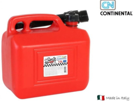 Benzine Jerrycan Met Trechter 5 Liter Rood