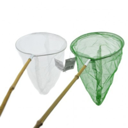 Visnet met bamboe stok 95cm