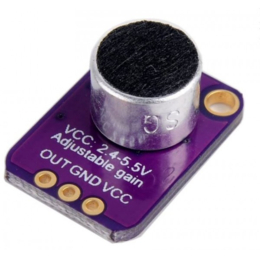 Electret microfoon met versterker.