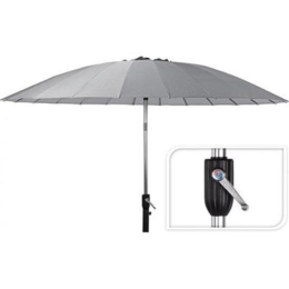 Parasol Shanghai (270 cm) grijs met knikarm