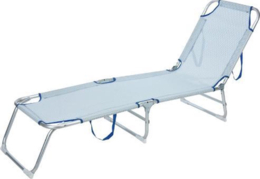 Aluminium Ligbed 200 x 53 x 30 cm alleen rood/wit