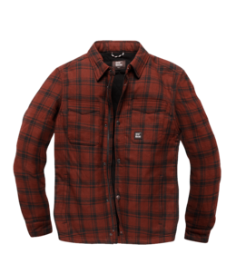 Vintage industries DARWIN SHIRT-JACKET orange check