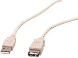 USB A Male - USB A Female 3m. verlengkabel