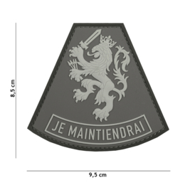 Embleem 3D PVC Je Maintiendrai grijs #1094