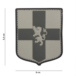 Embleem 3D PVC Nederland schild grijs #2069