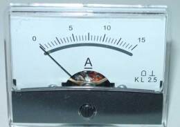 paneelmeter 60x46 0-15Amp DC