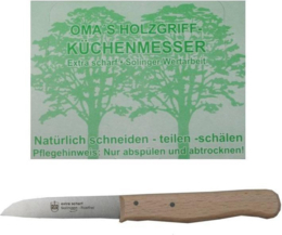 Het Schilmesje dat scherp blijft - recht - houten Handvat