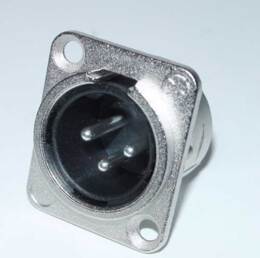 XLR 3 polig chassisdeel Neutrik, male