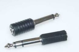 Adapter jack 6mm male-3,5mm female